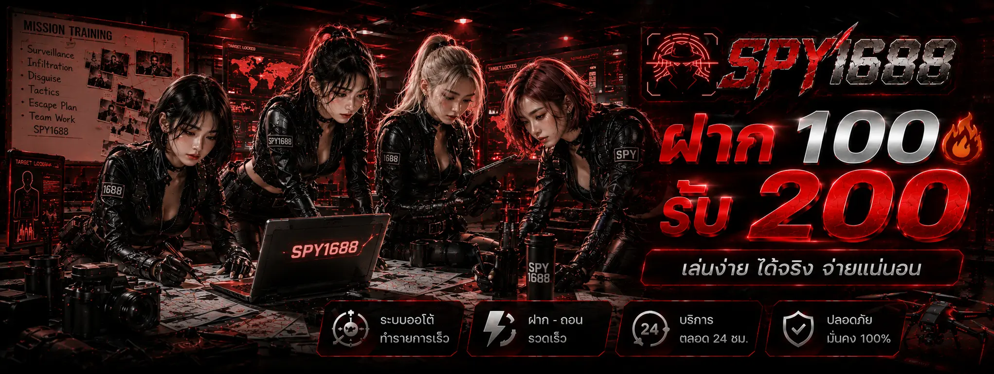 SPY1688 คาสิโนออนไลน์ เว็บตรงฝากถอนออโต้